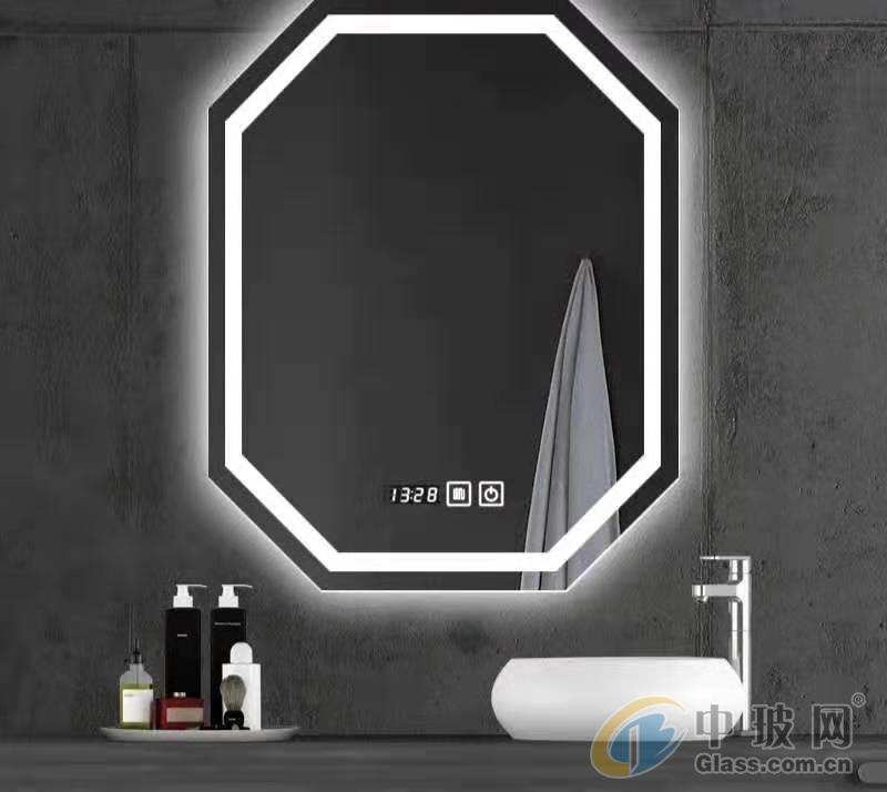 光纖激光打標機大幅面雕刻智能鏡子圖案，支持3D浮雕